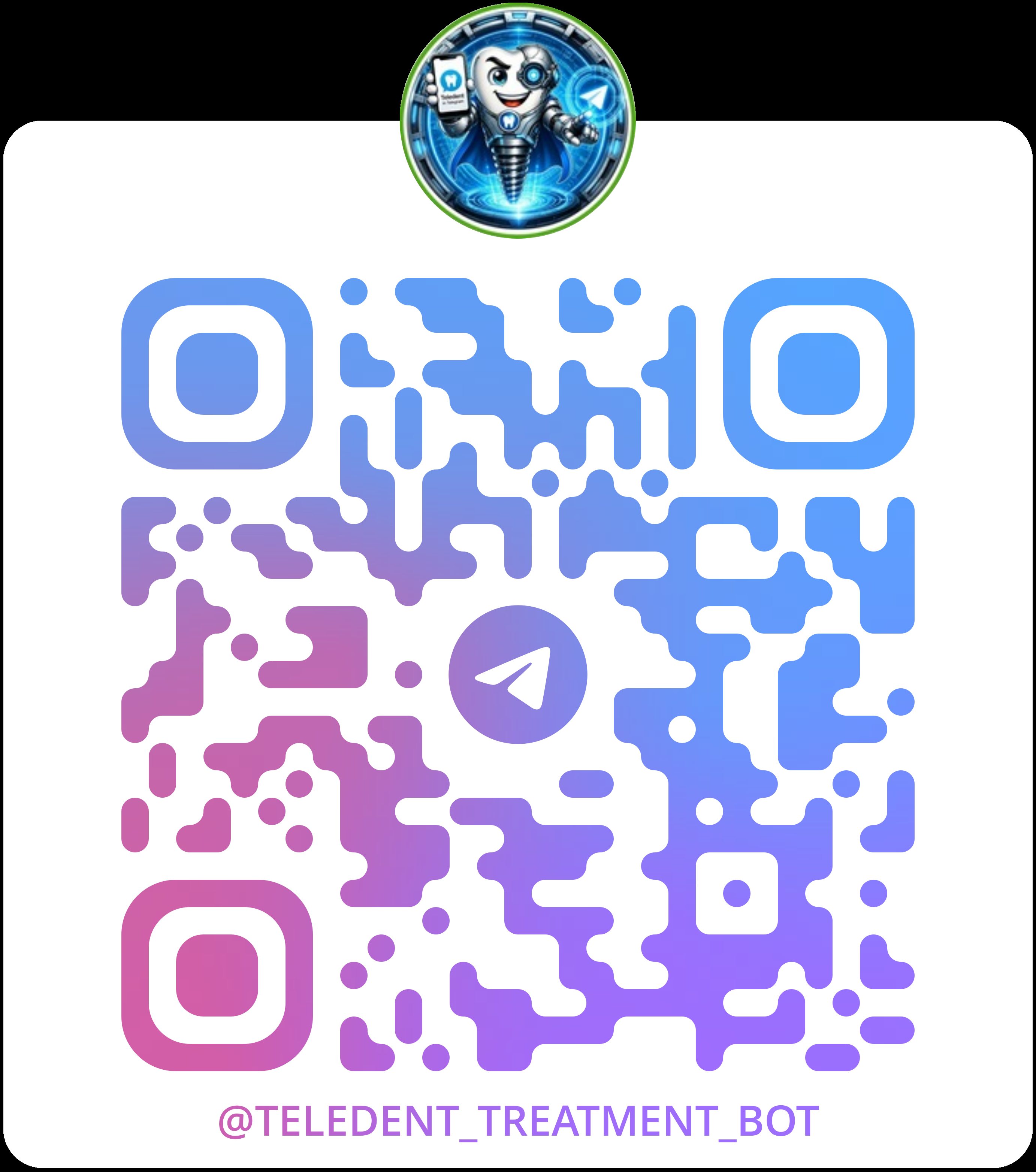 QR code for Teledent treatment bot
